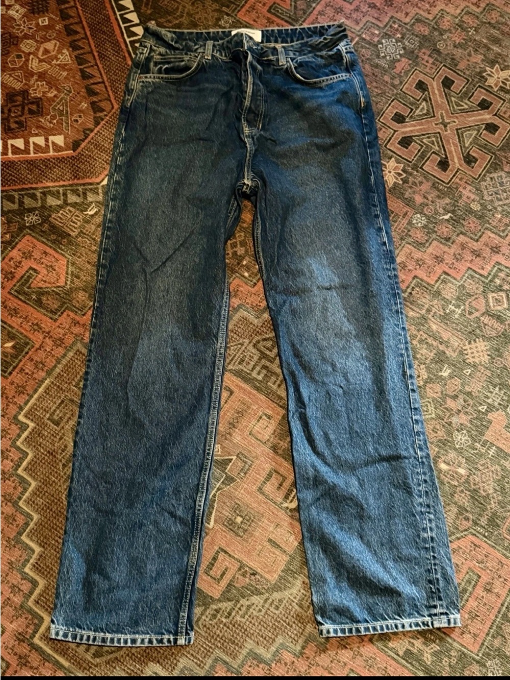 🌸SALE🌸 Reformation Cynthia High Rise Straight Leg Jeans LONG 31x32 - Picture 3 of 6